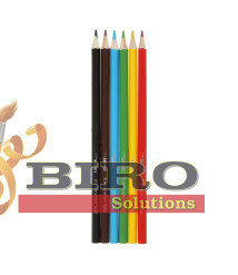 Creioane colorate 6 culori, din lemn, SMART Line